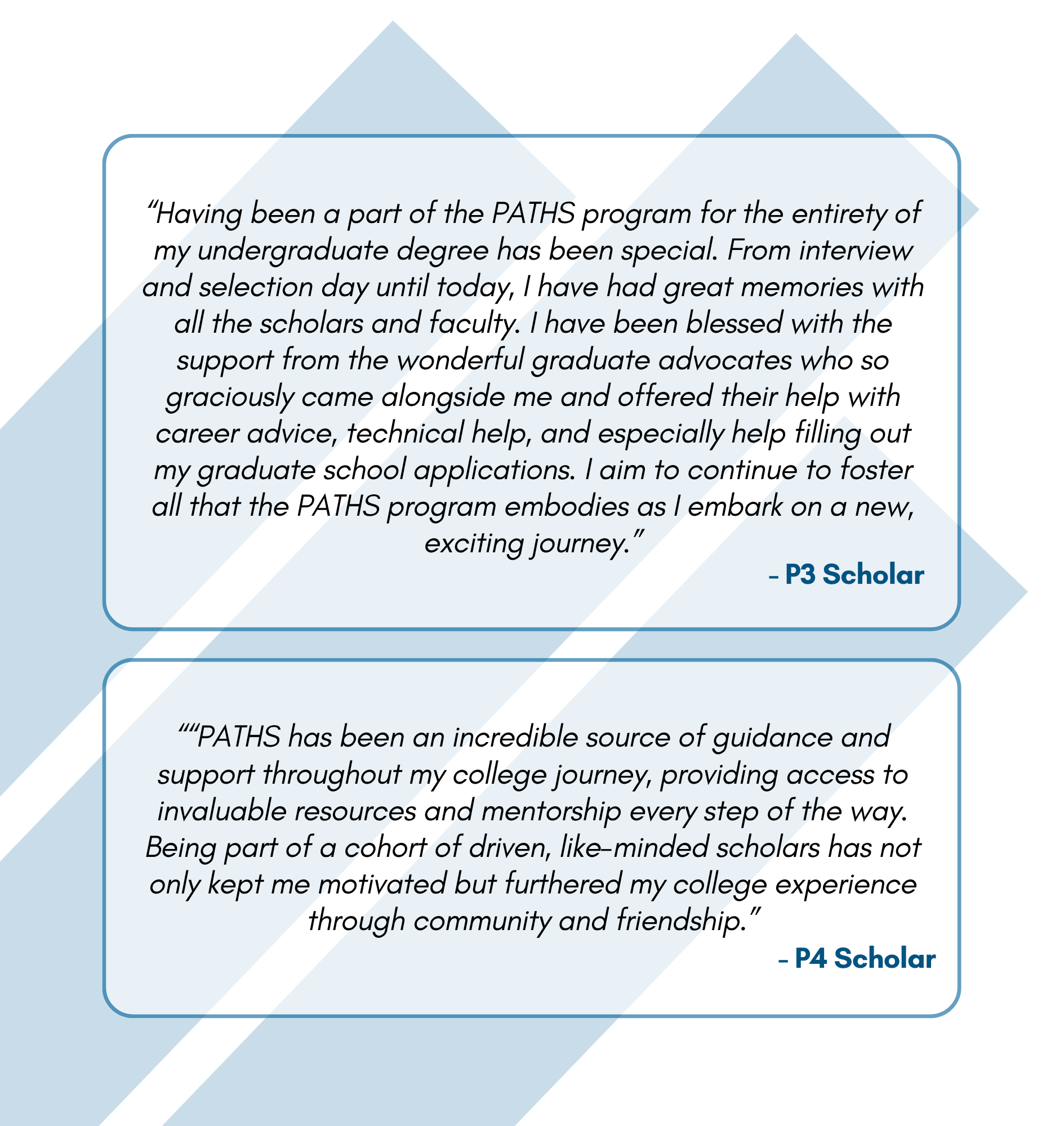 Scholar Testimonials